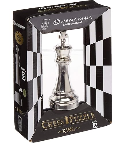 Amazon.com: BePuzzled Hanayama Metal Cast Queen Chesspiece Puzzle